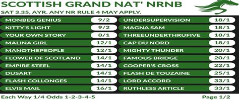 grand national betting prices.